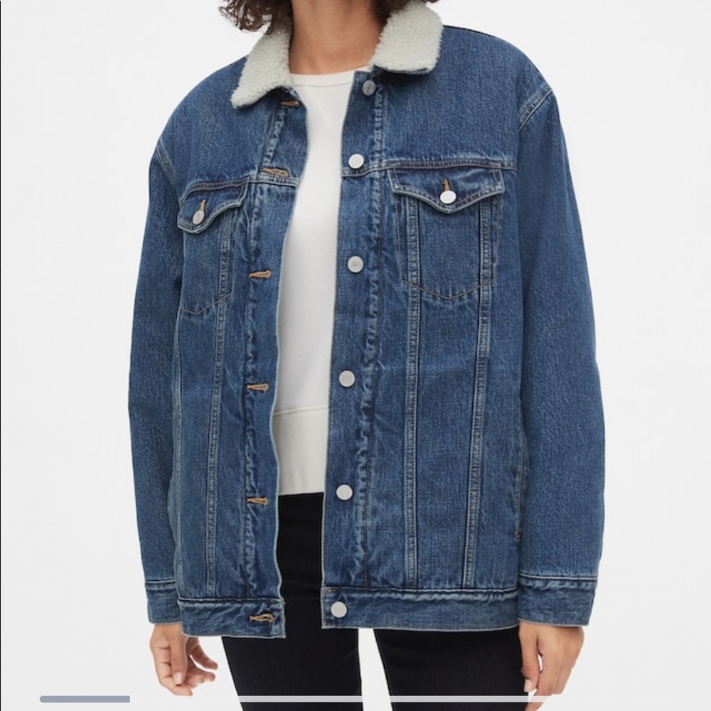 Jean Jacket with Sherpa Collar